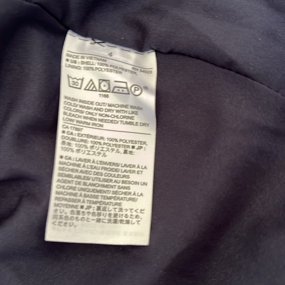 Banana Republic Long Sleeve Navy Print dress. Size 4 NWT - Picture 8 of 8